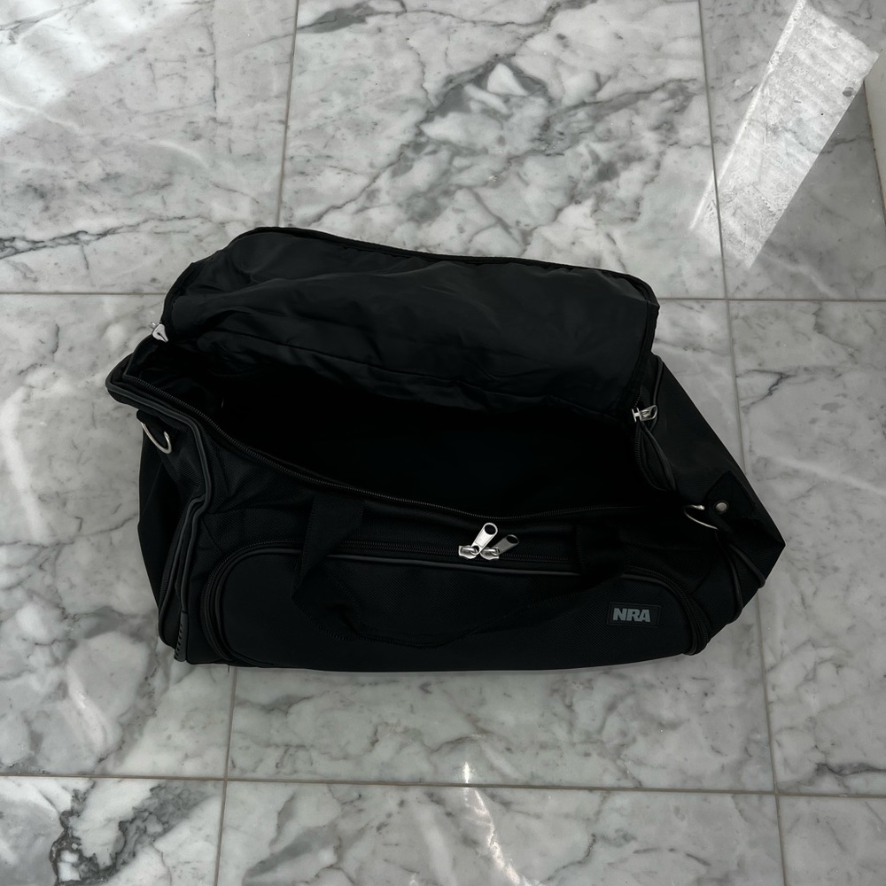 NWOT NRA Black Small Duffle Bag